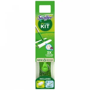 Swiffer Έτοιμη Σκούπα (8 Στεγνά Πανάκια + 3 Υγρά Πανάκια)