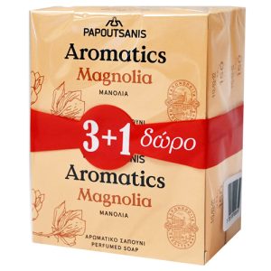 AROMATICS Σαπούνι Magnolia 100gr 3+1 Δώρο