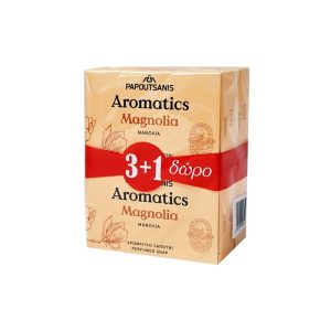 Papoutsanis Soap Bar Aromatics Μανόλια 4x100gr