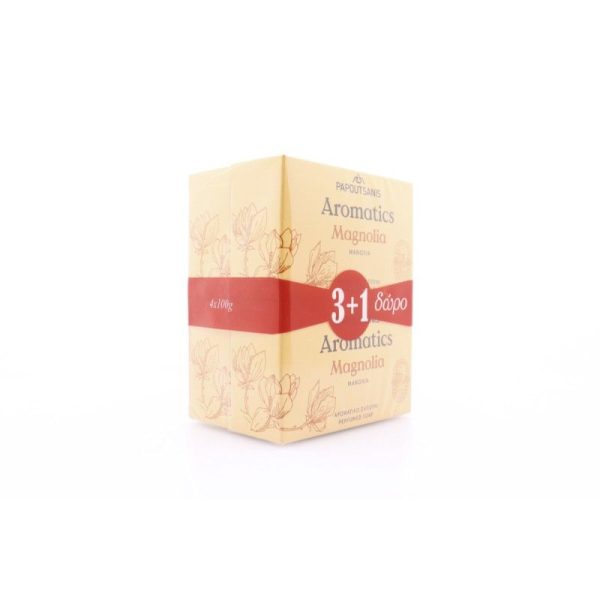 AROMATICS Σαπούνι Magnolia 100gr 3+1 Δώρο