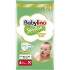 Babylino sensitive cotton soft Πάνες με αυτοκόλλητο Νο4 για 8-13kg 50 τεμάχια