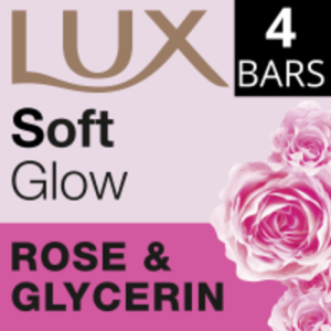 Lux - Σαπούνι soft glow rose & glycerin 4*90gr