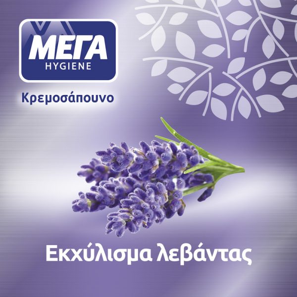 ΜΕΓΑ Κρεμοσάπουνο με αντλία Ηygiene Λεβάντα 300ml (250ml + 50ml ΔΩΡΟ)