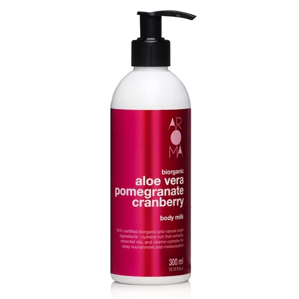 Aroma Bio Aloe & Pomerganate Lotion Ανάπλασης με Aloe Vera 300ml