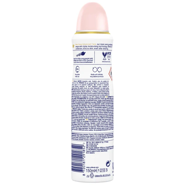 Dove Αποσμητικό Σωμ. Spray Advanced Care Soft Feel 150ml