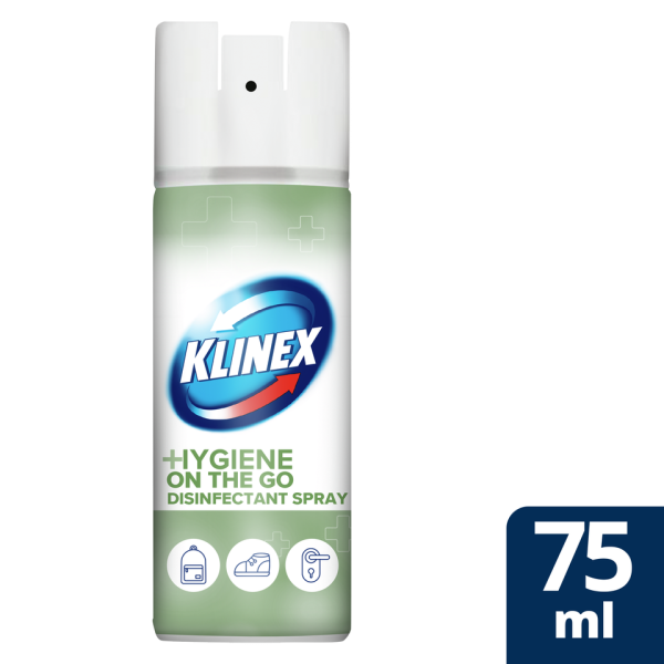 Klinex Hygiene On The Go Καθαριστικό Spray Γενικής Χρήσης με Απολυμαντική Δράση 75ml