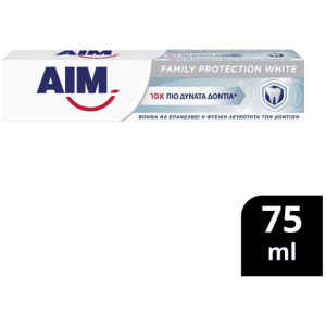 Aim Family Protect White Οδοντόκρεμα 75ml