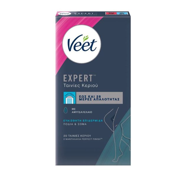 Veet Expert Ταινίες Αποτρίχωσης για Ευαίσθητες Επιδερμίδες 12τμχ