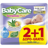 Babycare Sensitive Plus Μωρομάντηλα 54τεμ 2+1 Δώρο