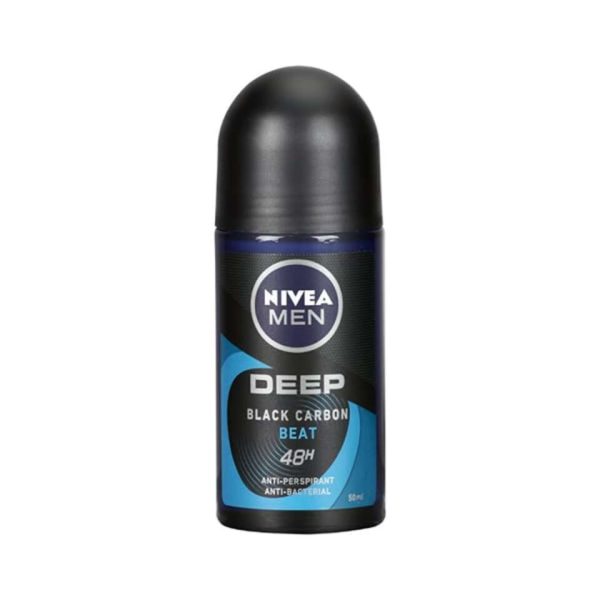 Nivea Men Deep Carbon Beat Αποσμητικό 48h σε Roll-On 50ml