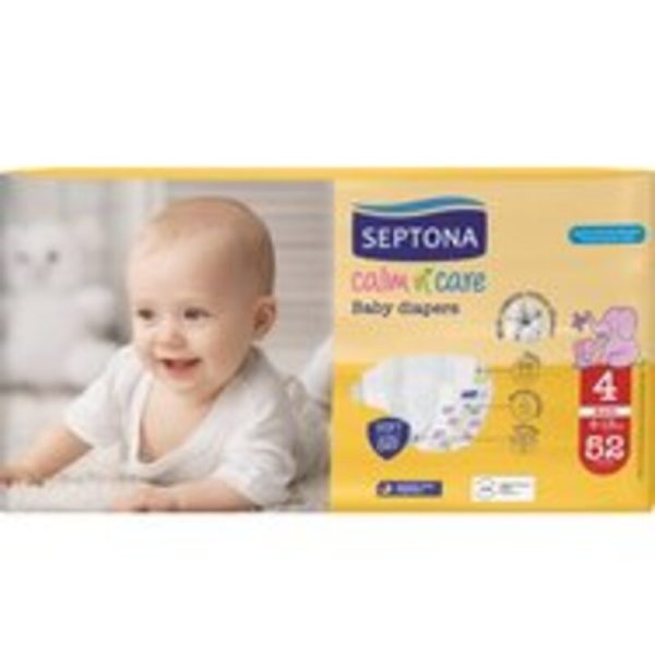 Septona Calm n' Care Πάνες με Αυτοκόλλητο No. 4 για 7-18kg 52τμχ