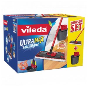 Vileda Σετ Κουβάς με Σφουγγαρίστρα με Μικροίνες Ultramax Set box 140910