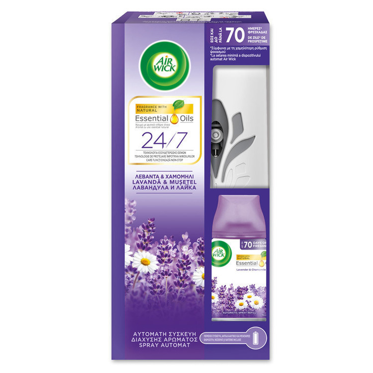 Airwick Συσκευή με Αρωματικό Χώρου Freshmatic Lavender & Chamomile Airwick (250 ml)