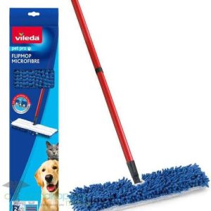 Vileda Pet Pro Flip Μop Microfibre Σφουγγαρίστρα Μικροϊνών 2σε1 1τεμ